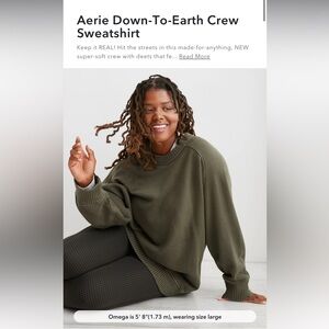 Aerie Down to Earth Oversized Crewneck